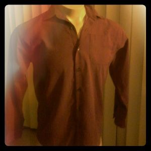 Men's long sleeve button up shirt